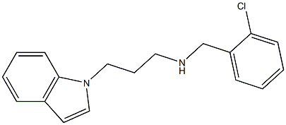 [(2-chlorophenyl)methyl][3-(1H-indol-1-yl)propyl]amine 结构式