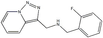 [(2-fluorophenyl)methyl]({[1,2,4]triazolo[3,4-a]pyridin-3-ylmethyl})amine 结构式