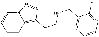 [(2-fluorophenyl)methyl](2-{[1,2,4]triazolo[3,4-a]pyridin-3-yl}ethyl)amine 结构式