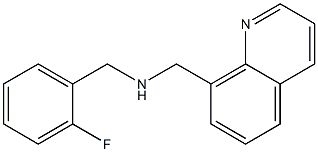 [(2-fluorophenyl)methyl](quinolin-8-ylmethyl)amine 结构式