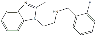 [(2-fluorophenyl)methyl][2-(2-methyl-1H-1,3-benzodiazol-1-yl)ethyl]amine 结构式