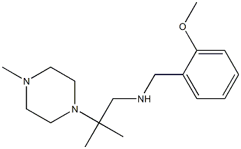 [(2-methoxyphenyl)methyl][2-methyl-2-(4-methylpiperazin-1-yl)propyl]amine 结构式