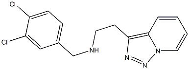 [(3,4-dichlorophenyl)methyl](2-{[1,2,4]triazolo[3,4-a]pyridin-3-yl}ethyl)amine 结构式