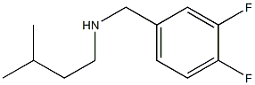 [(3,4-difluorophenyl)methyl](3-methylbutyl)amine 结构式