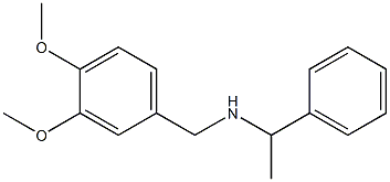 [(3,4-dimethoxyphenyl)methyl](1-phenylethyl)amine 结构式
