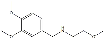 [(3,4-dimethoxyphenyl)methyl](2-methoxyethyl)amine 结构式