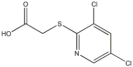 [(3,5-dichloropyridin-2-yl)thio]acetic acid 结构式