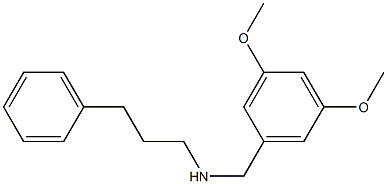 [(3,5-dimethoxyphenyl)methyl](3-phenylpropyl)amine 结构式