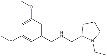 [(3,5-dimethoxyphenyl)methyl][(1-ethylpyrrolidin-2-yl)methyl]amine 结构式