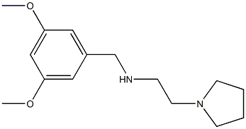 [(3,5-dimethoxyphenyl)methyl][2-(pyrrolidin-1-yl)ethyl]amine 结构式