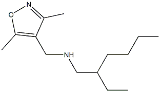 [(3,5-dimethyl-1,2-oxazol-4-yl)methyl](2-ethylhexyl)amine 结构式