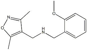 [(3,5-dimethyl-1,2-oxazol-4-yl)methyl][(2-methoxyphenyl)methyl]amine 结构式