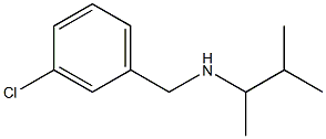 [(3-chlorophenyl)methyl](3-methylbutan-2-yl)amine 结构式