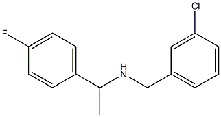 [(3-chlorophenyl)methyl][1-(4-fluorophenyl)ethyl]amine 结构式