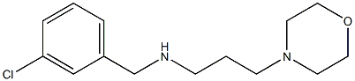 [(3-chlorophenyl)methyl][3-(morpholin-4-yl)propyl]amine 结构式