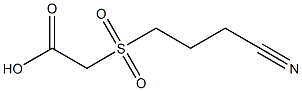 [(3-cyanopropyl)sulfonyl]acetic acid 结构式