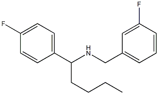 [(3-fluorophenyl)methyl][1-(4-fluorophenyl)pentyl]amine 结构式