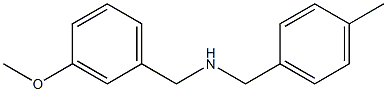 [(3-methoxyphenyl)methyl][(4-methylphenyl)methyl]amine 结构式