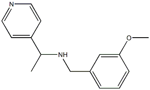 [(3-methoxyphenyl)methyl][1-(pyridin-4-yl)ethyl]amine 结构式
