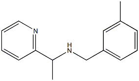 [(3-methylphenyl)methyl][1-(pyridin-2-yl)ethyl]amine 结构式