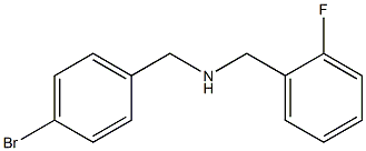 [(4-bromophenyl)methyl][(2-fluorophenyl)methyl]amine 结构式