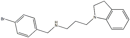 [(4-bromophenyl)methyl][3-(2,3-dihydro-1H-indol-1-yl)propyl]amine 结构式