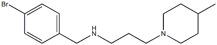 [(4-bromophenyl)methyl][3-(4-methylpiperidin-1-yl)propyl]amine 结构式