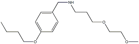 [(4-butoxyphenyl)methyl][3-(2-methoxyethoxy)propyl]amine 结构式