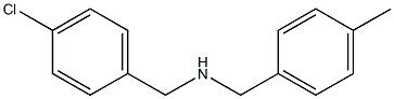 [(4-chlorophenyl)methyl][(4-methylphenyl)methyl]amine 结构式