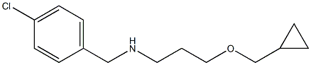 [(4-chlorophenyl)methyl][3-(cyclopropylmethoxy)propyl]amine 结构式