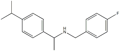 [(4-fluorophenyl)methyl]({1-[4-(propan-2-yl)phenyl]ethyl})amine 结构式