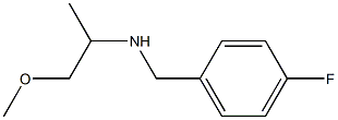 [(4-fluorophenyl)methyl](1-methoxypropan-2-yl)amine 结构式