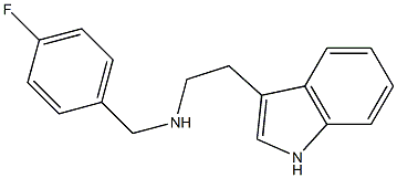 [(4-fluorophenyl)methyl][2-(1H-indol-3-yl)ethyl]amine 结构式