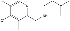 [(4-methoxy-3,5-dimethylpyridin-2-yl)methyl](3-methylbutyl)amine 结构式