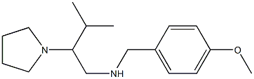 [(4-methoxyphenyl)methyl][3-methyl-2-(pyrrolidin-1-yl)butyl]amine 结构式