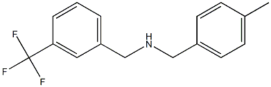 [(4-methylphenyl)methyl]({[3-(trifluoromethyl)phenyl]methyl})amine 结构式