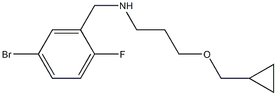 [(5-bromo-2-fluorophenyl)methyl][3-(cyclopropylmethoxy)propyl]amine 结构式