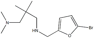 [(5-bromofuran-2-yl)methyl]({2-[(dimethylamino)methyl]-2-methylpropyl})amine 结构式