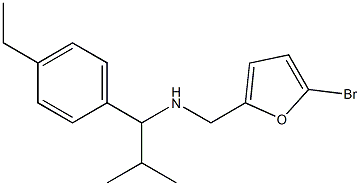 [(5-bromofuran-2-yl)methyl][1-(4-ethylphenyl)-2-methylpropyl]amine 结构式