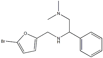 [(5-bromofuran-2-yl)methyl][2-(dimethylamino)-1-phenylethyl]amine 结构式