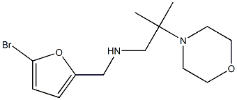 [(5-bromofuran-2-yl)methyl][2-methyl-2-(morpholin-4-yl)propyl]amine 结构式