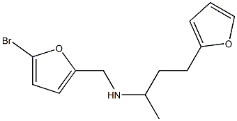 [(5-bromofuran-2-yl)methyl][4-(furan-2-yl)butan-2-yl]amine 结构式