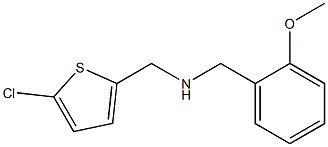 [(5-chlorothiophen-2-yl)methyl][(2-methoxyphenyl)methyl]amine 结构式