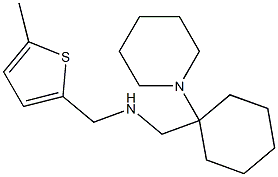 [(5-methylthiophen-2-yl)methyl]({[1-(piperidin-1-yl)cyclohexyl]methyl})amine 结构式