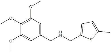 [(5-methylthiophen-2-yl)methyl][(3,4,5-trimethoxyphenyl)methyl]amine 结构式