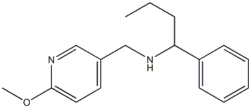 [(6-methoxypyridin-3-yl)methyl](1-phenylbutyl)amine 结构式