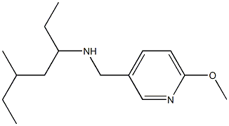 [(6-methoxypyridin-3-yl)methyl](5-methylheptan-3-yl)amine 结构式