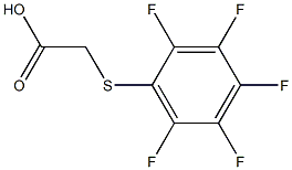 [(pentafluorophenyl)thio]acetic acid 结构式