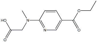 [[5-(ethoxycarbonyl)pyridin-2-yl](methyl)amino]acetic acid 结构式