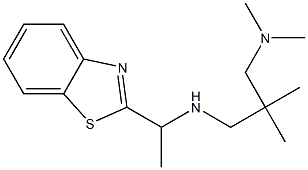 [1-(1,3-benzothiazol-2-yl)ethyl]({2-[(dimethylamino)methyl]-2-methylpropyl})amine 结构式